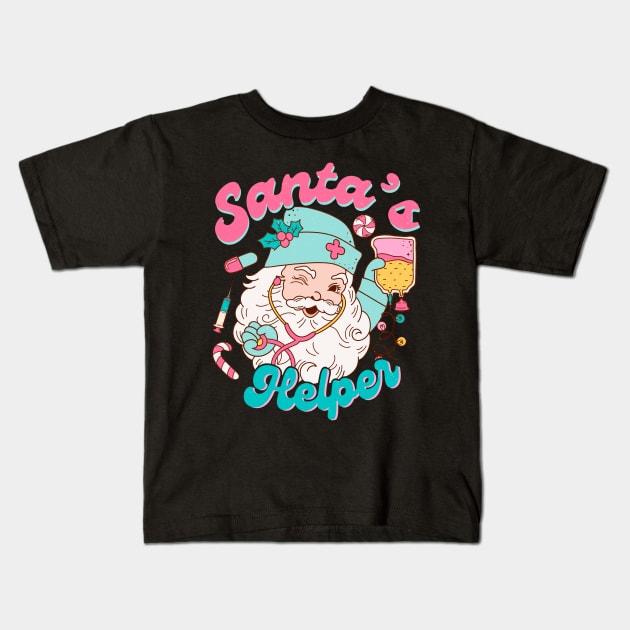 santas helper Kids T-Shirt by MZeeDesigns